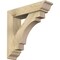 Ekena Millwork Merced Traditional Rough Sawn Bracket w/ Offset Brace, Douglas Fir, 6"W x 24"D x 24"H BKT0604X24X24MRC01RDF - alternate 1